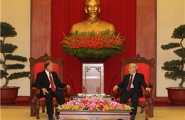 Tổng Bí thư Nguyễn Phú Trọng tiếp Tổng Bí thư Đảng Lao động Mê-hi-cô 
